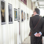  Caption: Student artwork was on display at Monday's luncheon. / Credits: Photo by Robin May