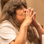  Caption: a supporter of the Confederate monuments bills / Credits: Photo by Robin May